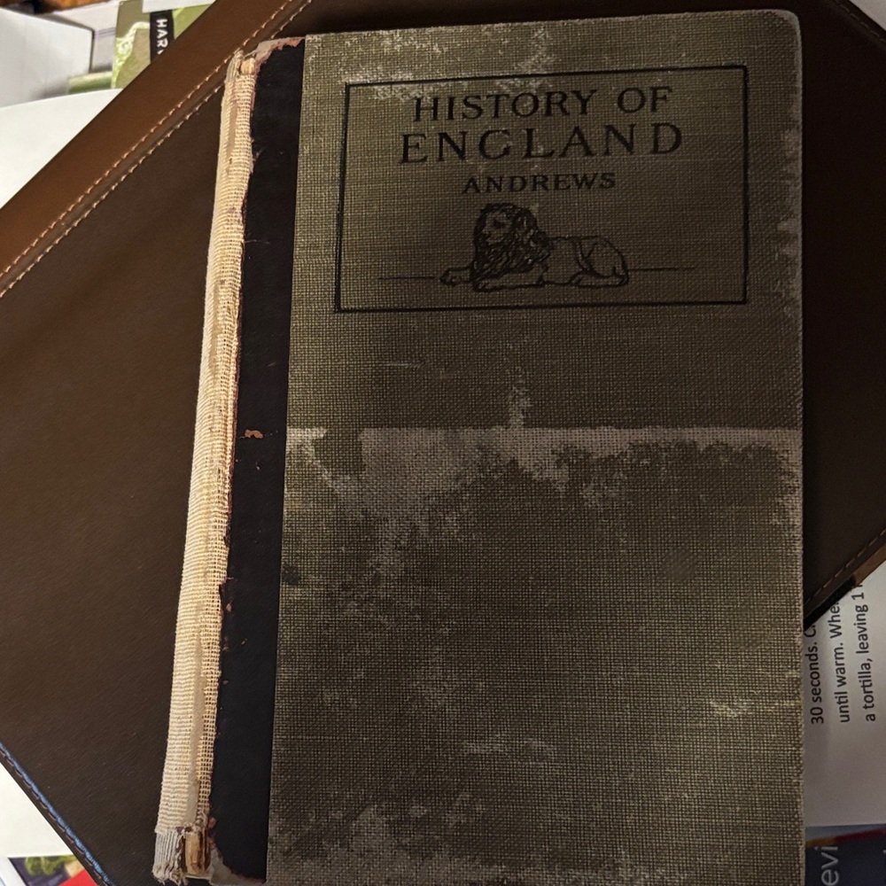 History of England Hardcover Book